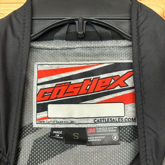 Castle X Jacket Men Small Black Full Zip Lightweight Puffer Snowmobiling Outdoor - Picture 6 of 16